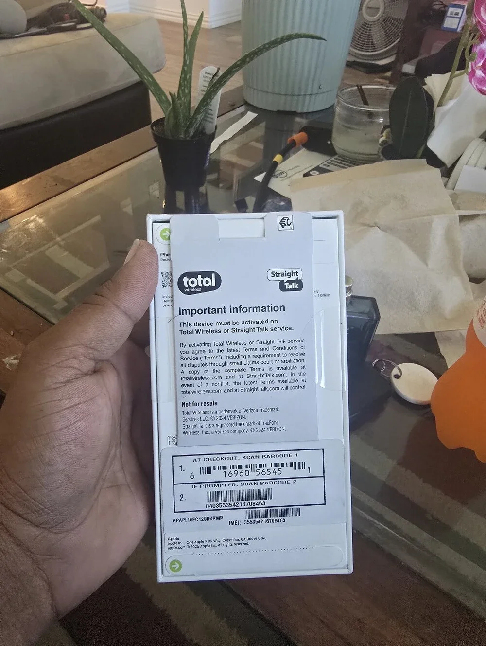 Apple iPhone 16e 128GB Black Brand New Sealed Straight Talk Locked 4K Video
